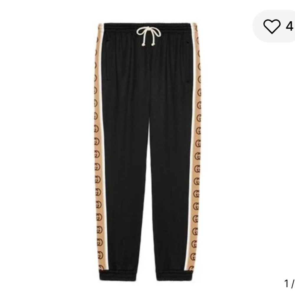 Gucci Black Technical Jersey Trackpants
